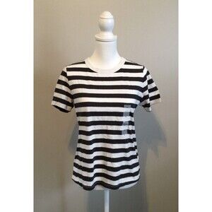 Old Navy Everywear Sz Small Blue Striped Short Sleeve T Shirt Sz Small NWT